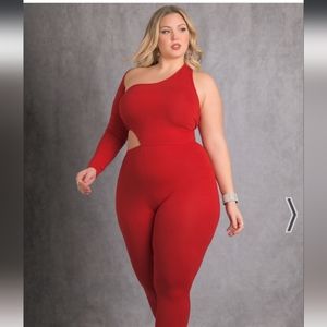 No Patience One Shoulder cut-out Jumpsuit